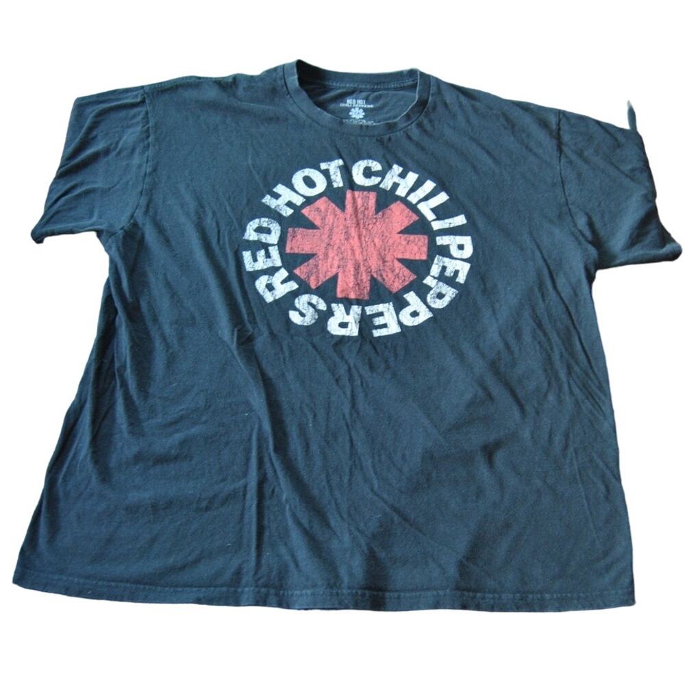 Red Hot Chili Peppers 2X-Large Black Short Sleeve Shirt